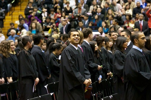 students at convocation