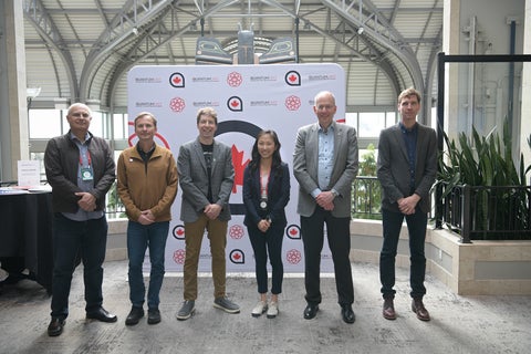 Six representatives from four Canadian quantum institutes 