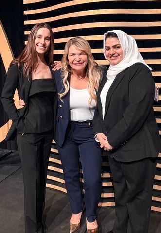 Alex Maierean (L), Dr. Jody Carrington and Leena Rizvi (R) Phantom Photonics chief of staff