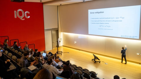 Alexander Schuckert presenting at Quantum Innovators