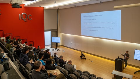 James Bartusek presenting at Quantum Innovators