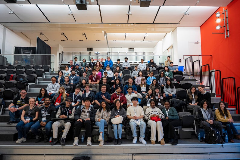 The group of attendees of the Youth Quantum Symposium