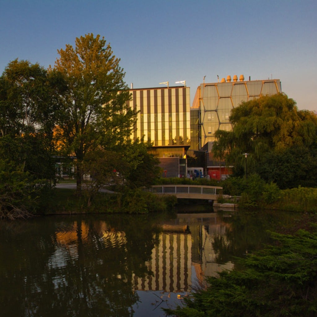 Exterior of the Mike & Ophelia Lazaridis Quantum-Nano Centre