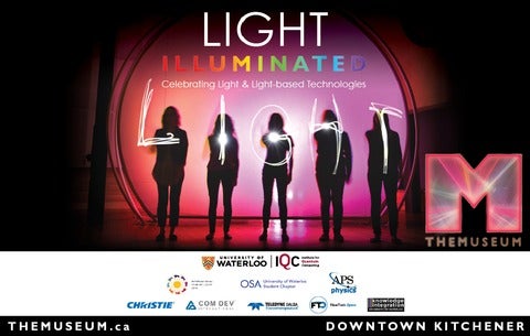 LIGHT Illuminated graphic including list of sponsors