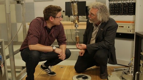 David Cory and Troy Borneman in the Quiet Lab