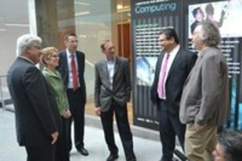  Ontario Premier Kathleen Wynne touring the new Lazaridis Quantum Nano Centre at the University of Waterloo