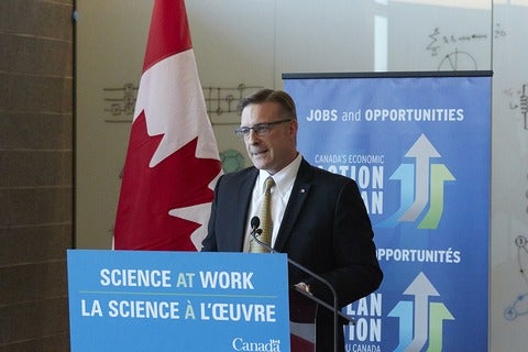 MP Peter Braid announces continued funding for IQC