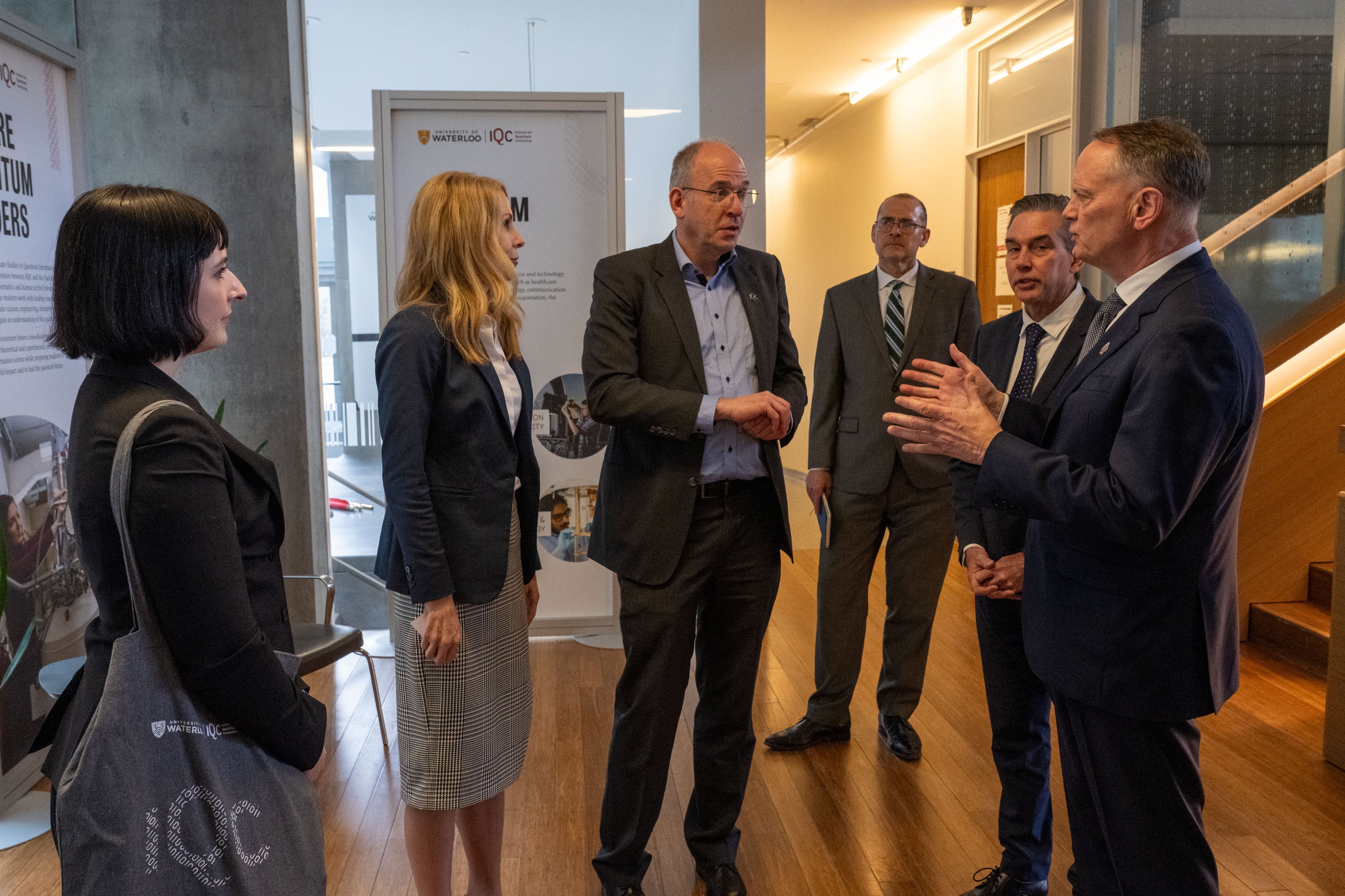 David McGuinty speaks to IQC's senior leadership