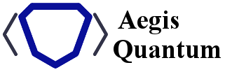 abstract logo for Aegis Quantum