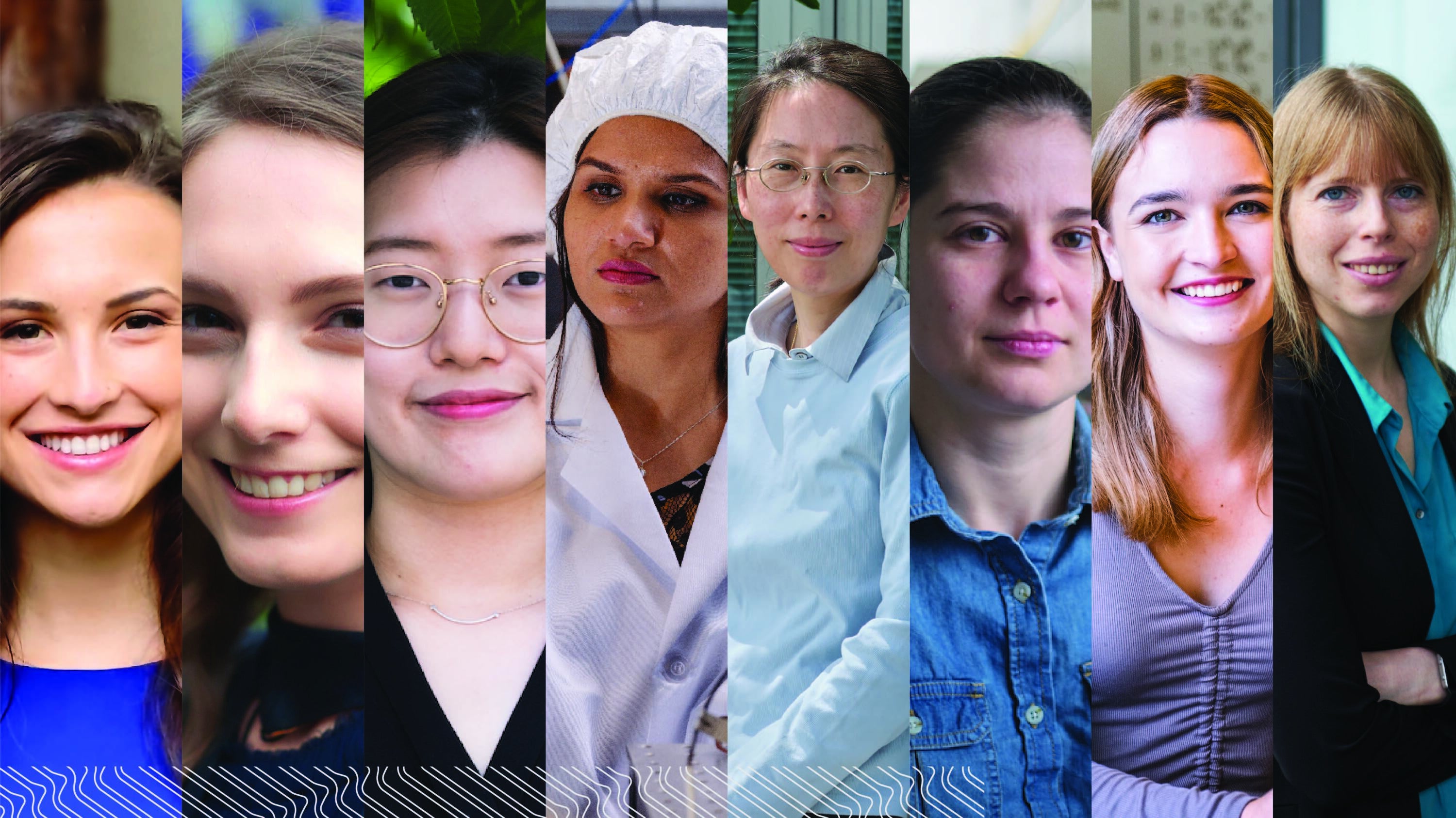 Collage of women and girls pioneering quantum information science at IQC