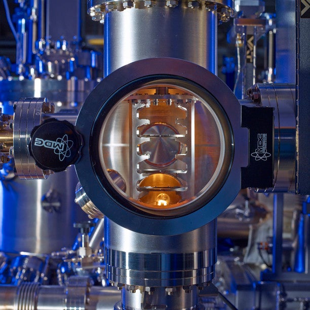 Quantum materials require special equipment to build custom-designed and layered structures, such as the Ultra-High Vacuum cluster located at the Research Advancement Centre here at the University of Waterloo.