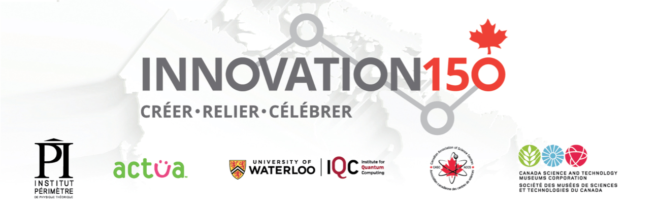 Innovation150 logo and partner logos in French