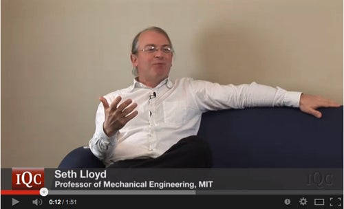 Seth Lloyd, Professor of Mechanical Engineering, MIT