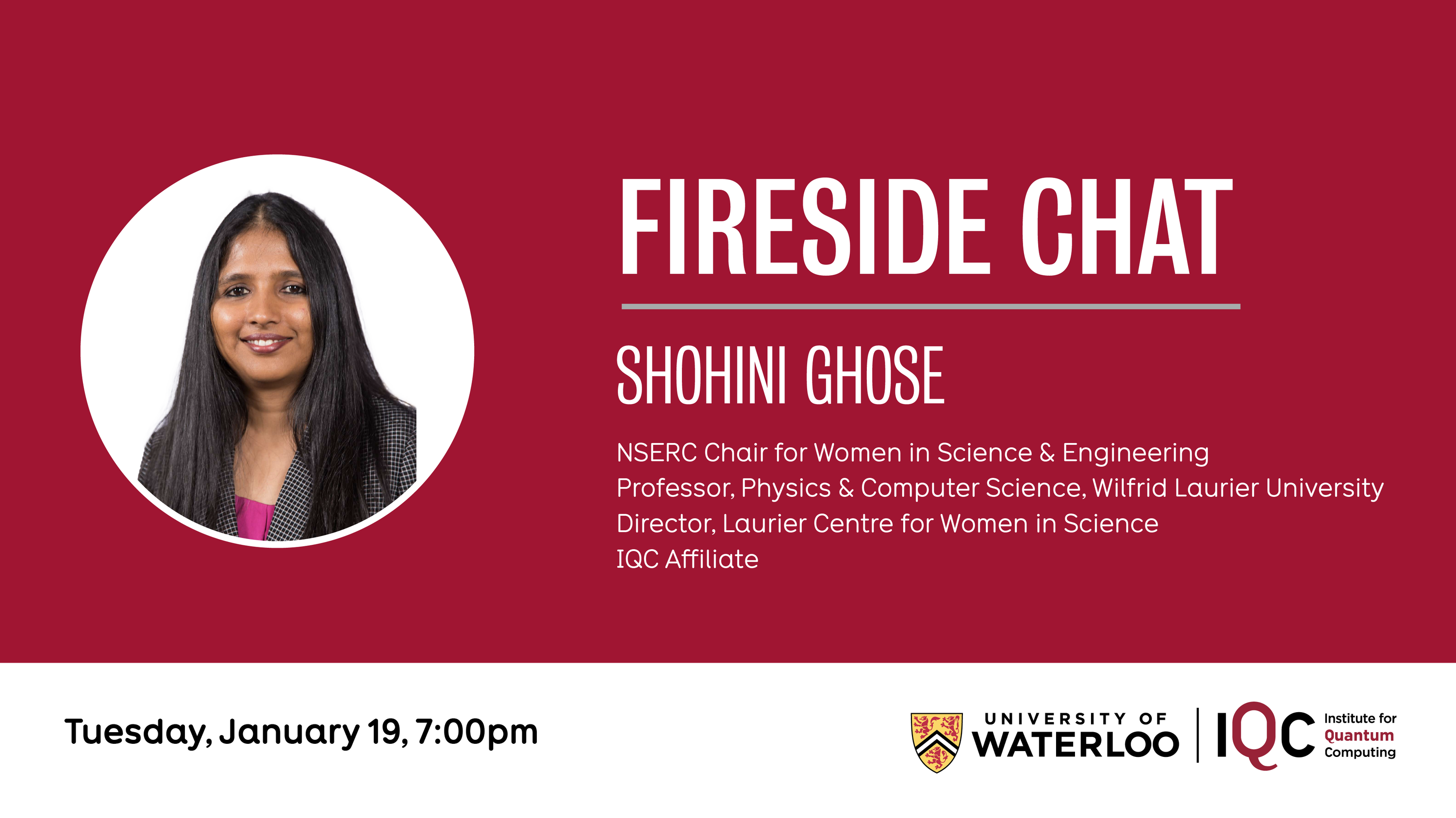 Shohini Ghose, NSERC in Women in Science and Engineering