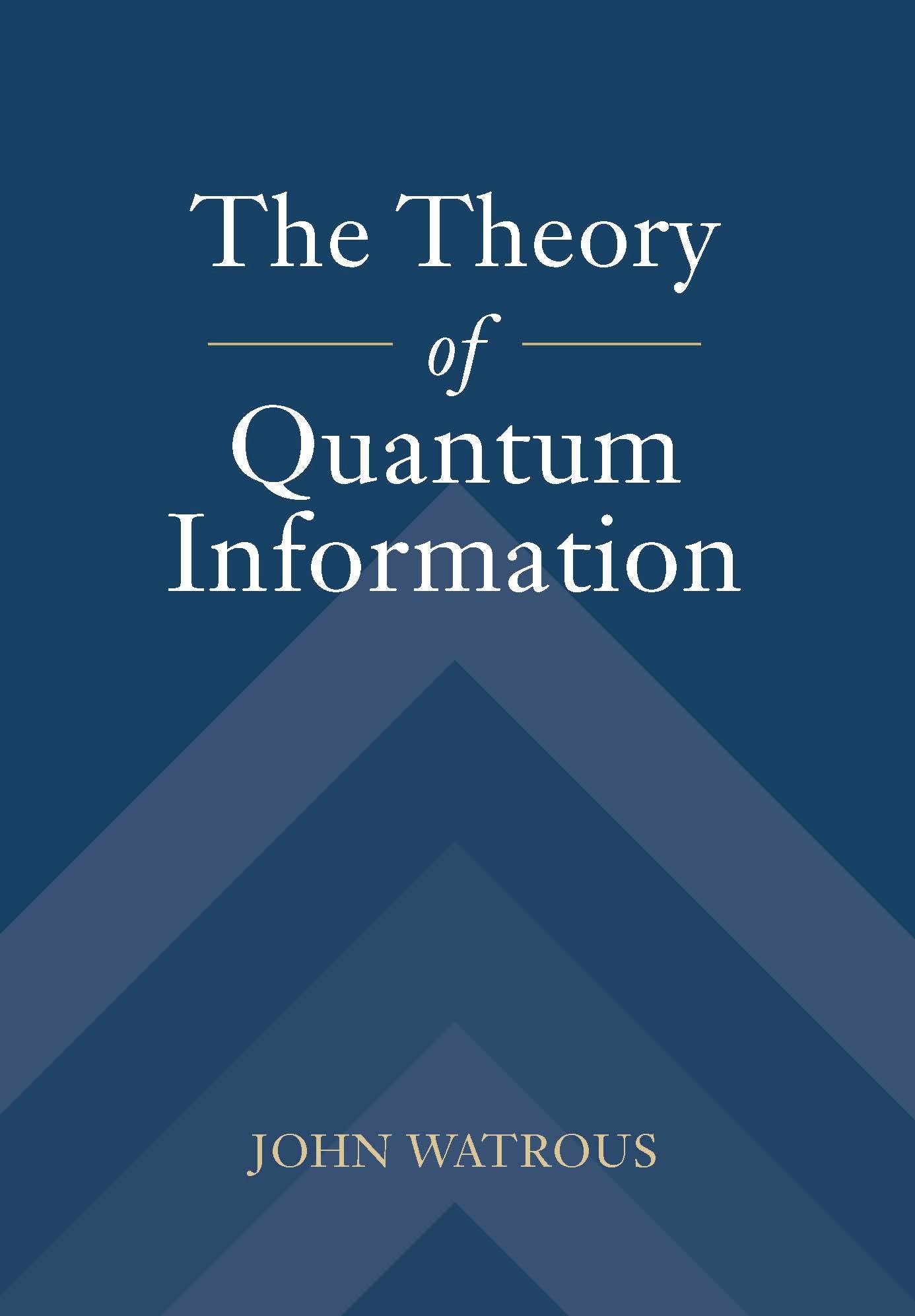 The Theory of Quantum Information book cover