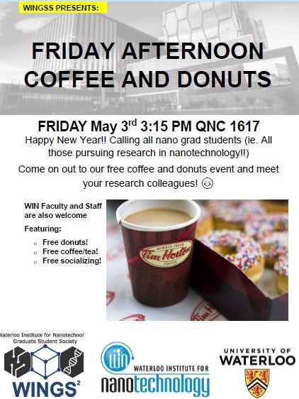 coffee and donuts event poster