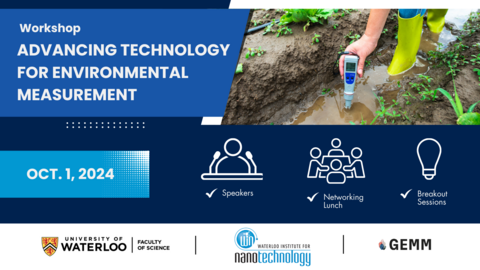 Poster with detail of the Advancing Technology For Environmental Measurement Workshop on October 1, 2024