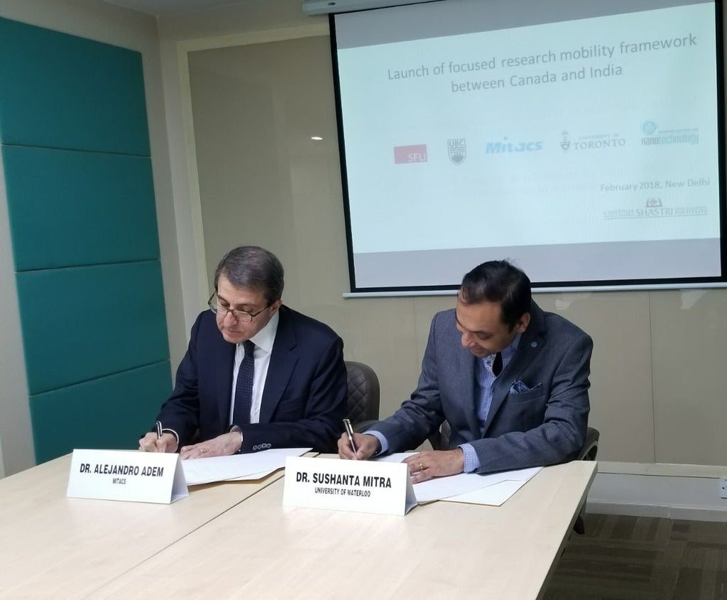 Dr. Alejandro Adem and Dr. Sushanta K. Mitra