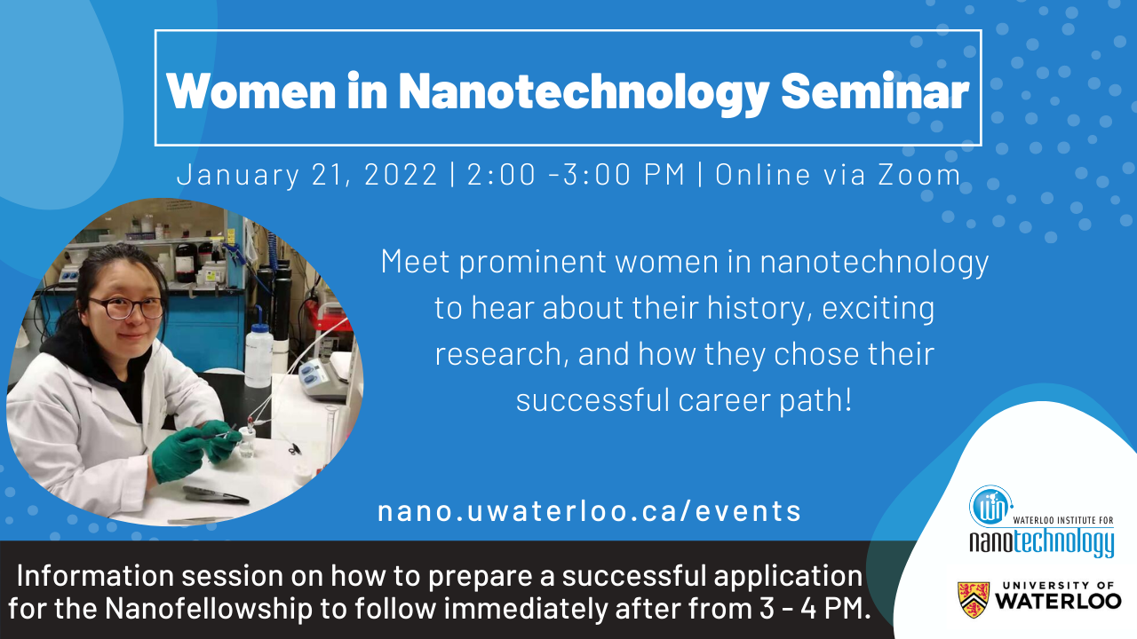 Women in Nanotechnology seminar ad