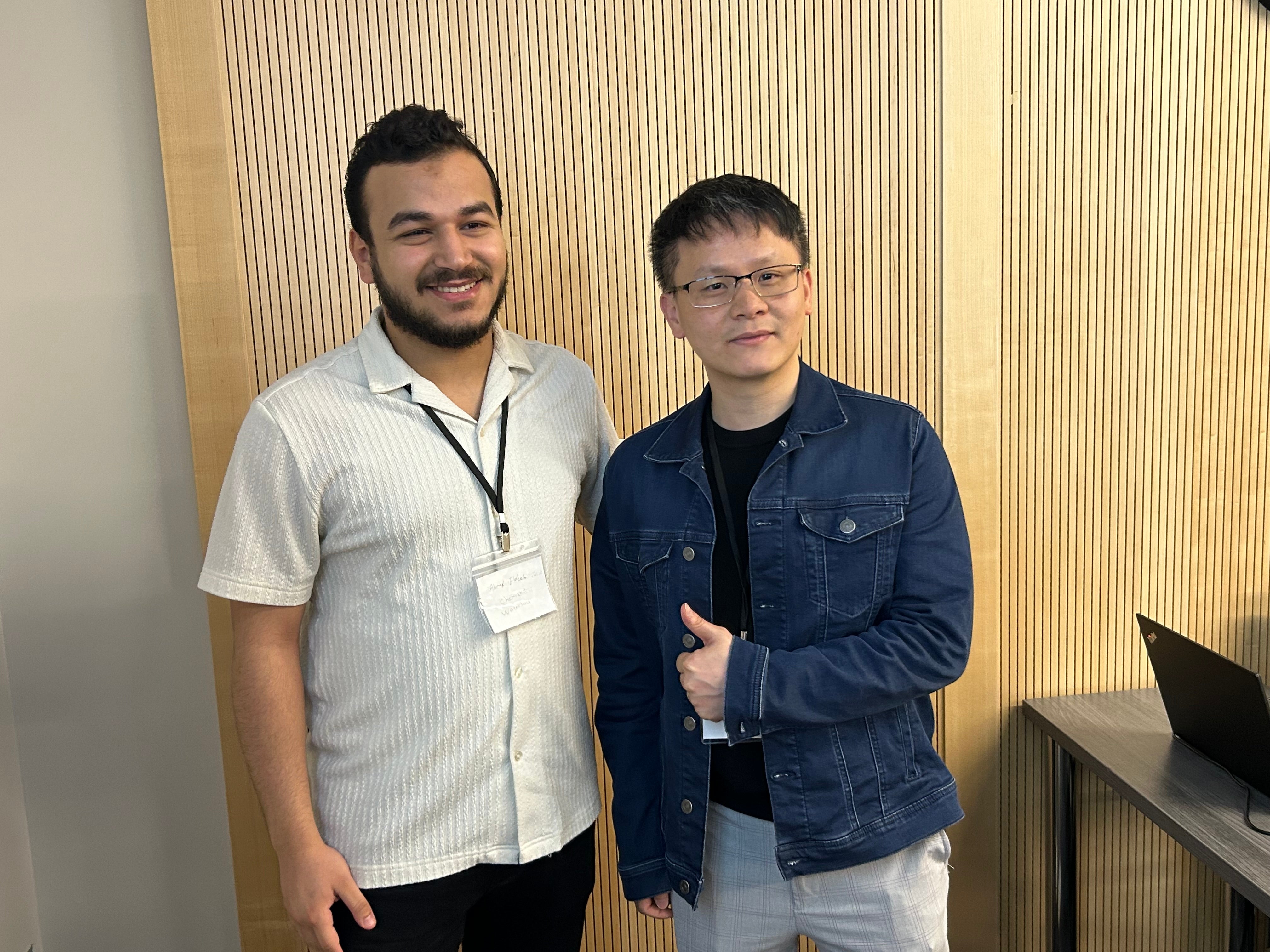 Professor and student