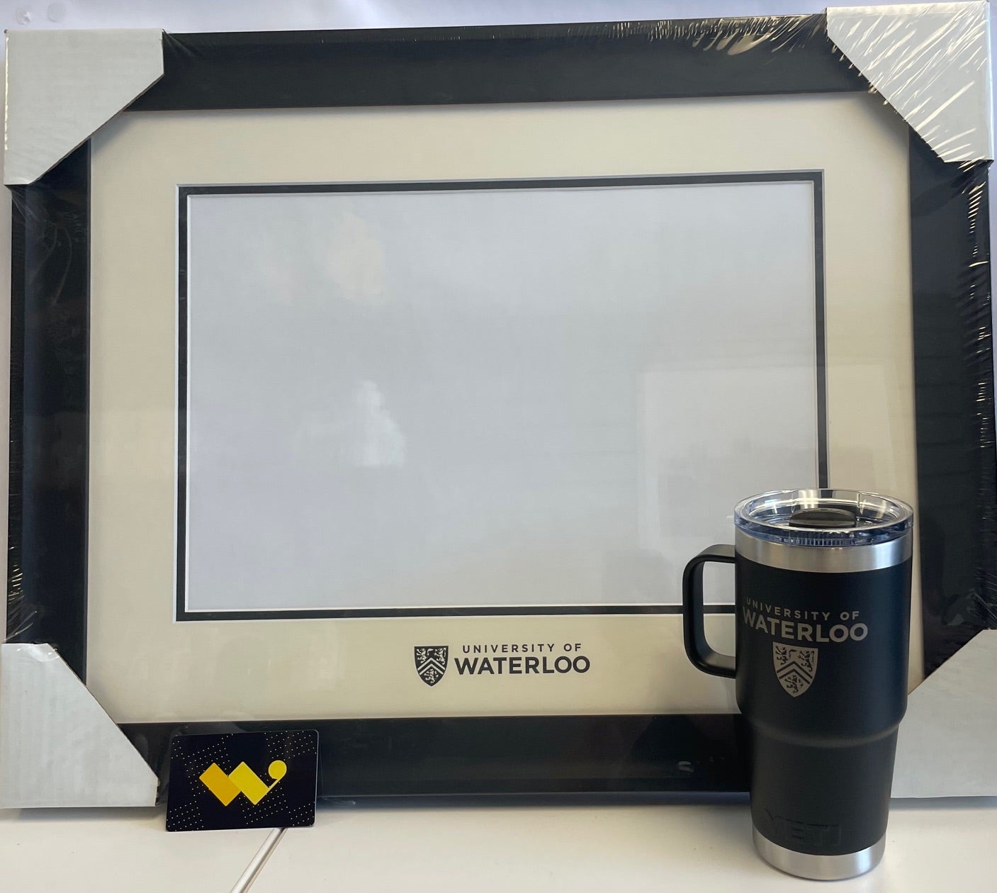 Graduating year prize pack includes diploma frame, gift card, and Yeti Mug