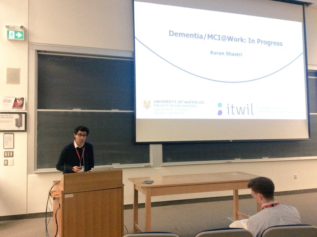 ITWIL's Karan presenting the MCI@work project