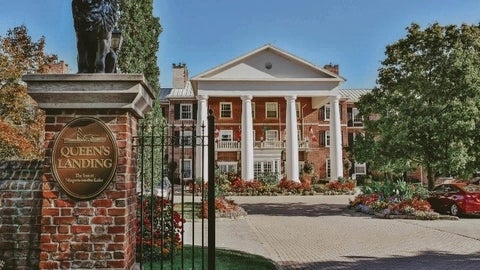 Exterior of the Queen's Landing Hotel