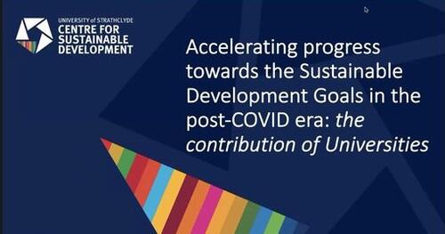 Waterloo partners with University of Strathclyde and others to host global SDG webinar