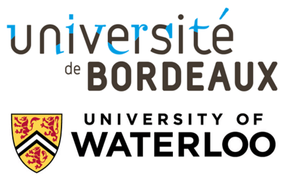 University of Bordeaux and University of Waterloo logos