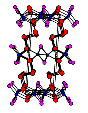 Crystal structure of Sb[MoSbSe] rotating
