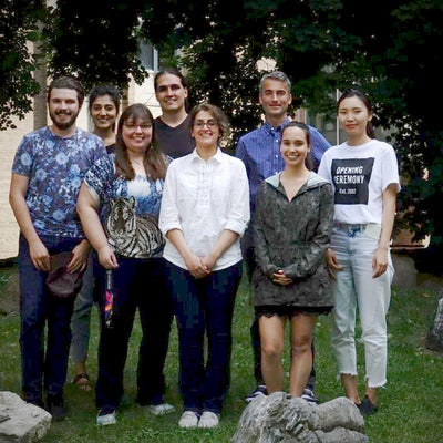 September 2018: group photo! From left to right: Luke, Zahra, Leilane, Daniel, Parisa, Holger, Cheryl, Yixuan.