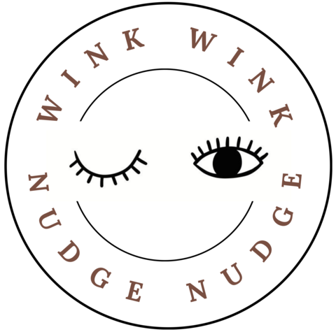 wink wink nudge nudge logo