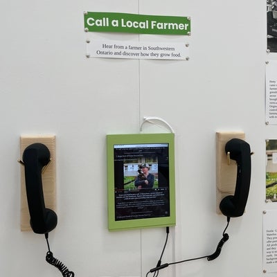 phones to call a local farmer