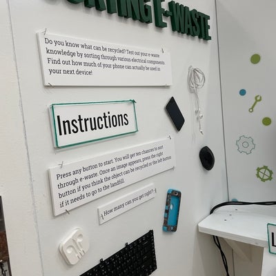 display about sorting e-waste