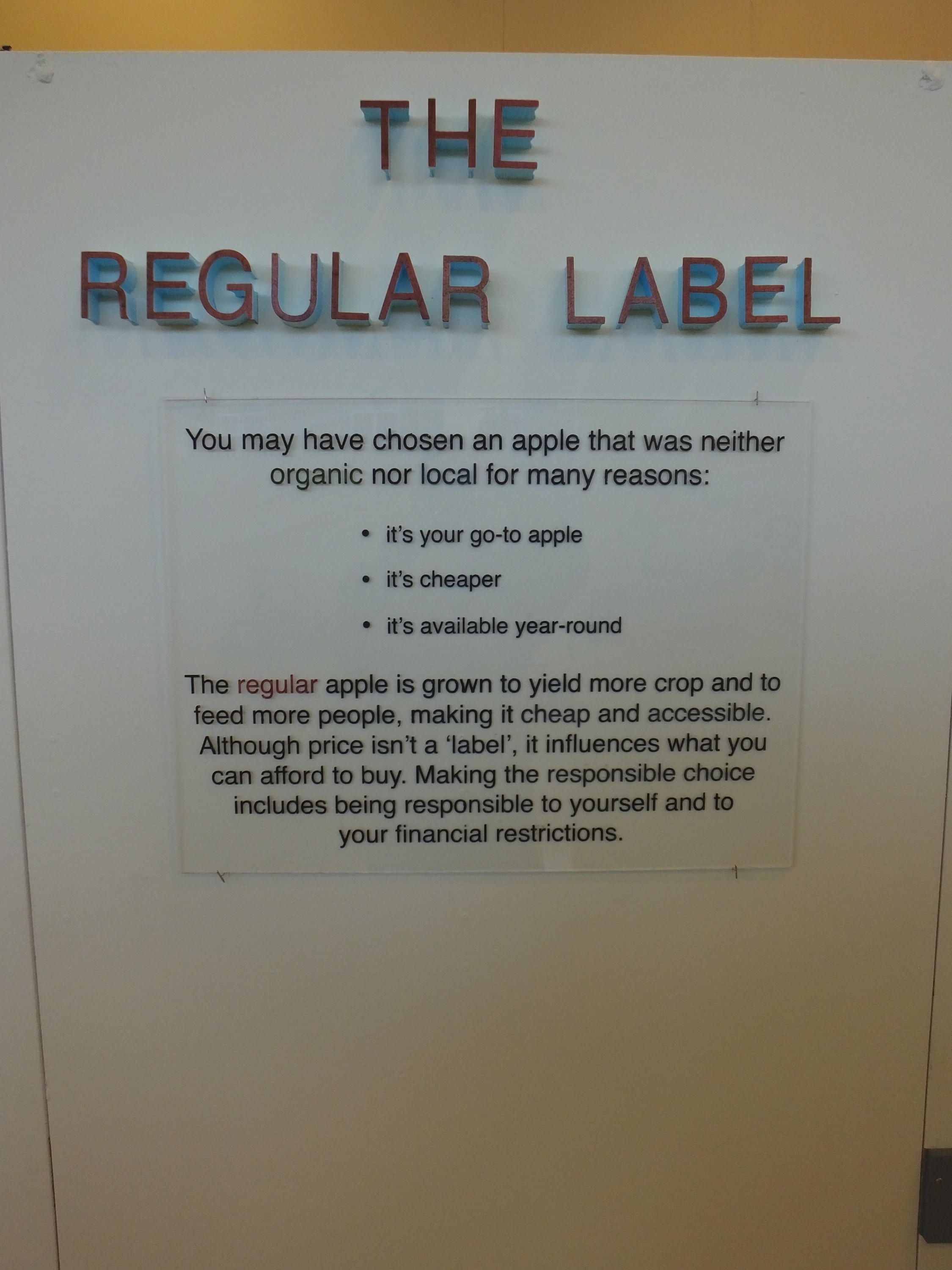 Regular Labels