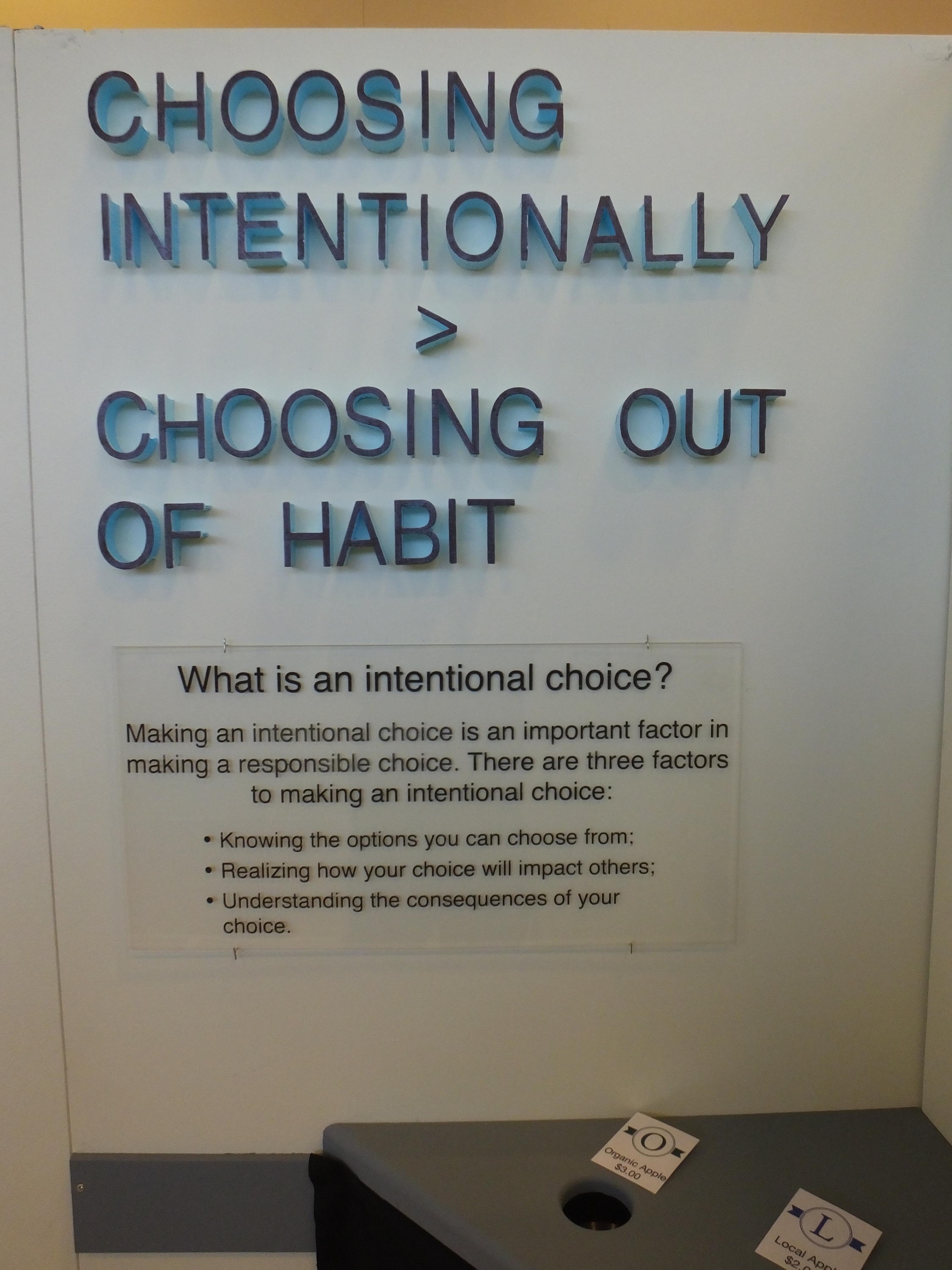 Choosing Intentionally