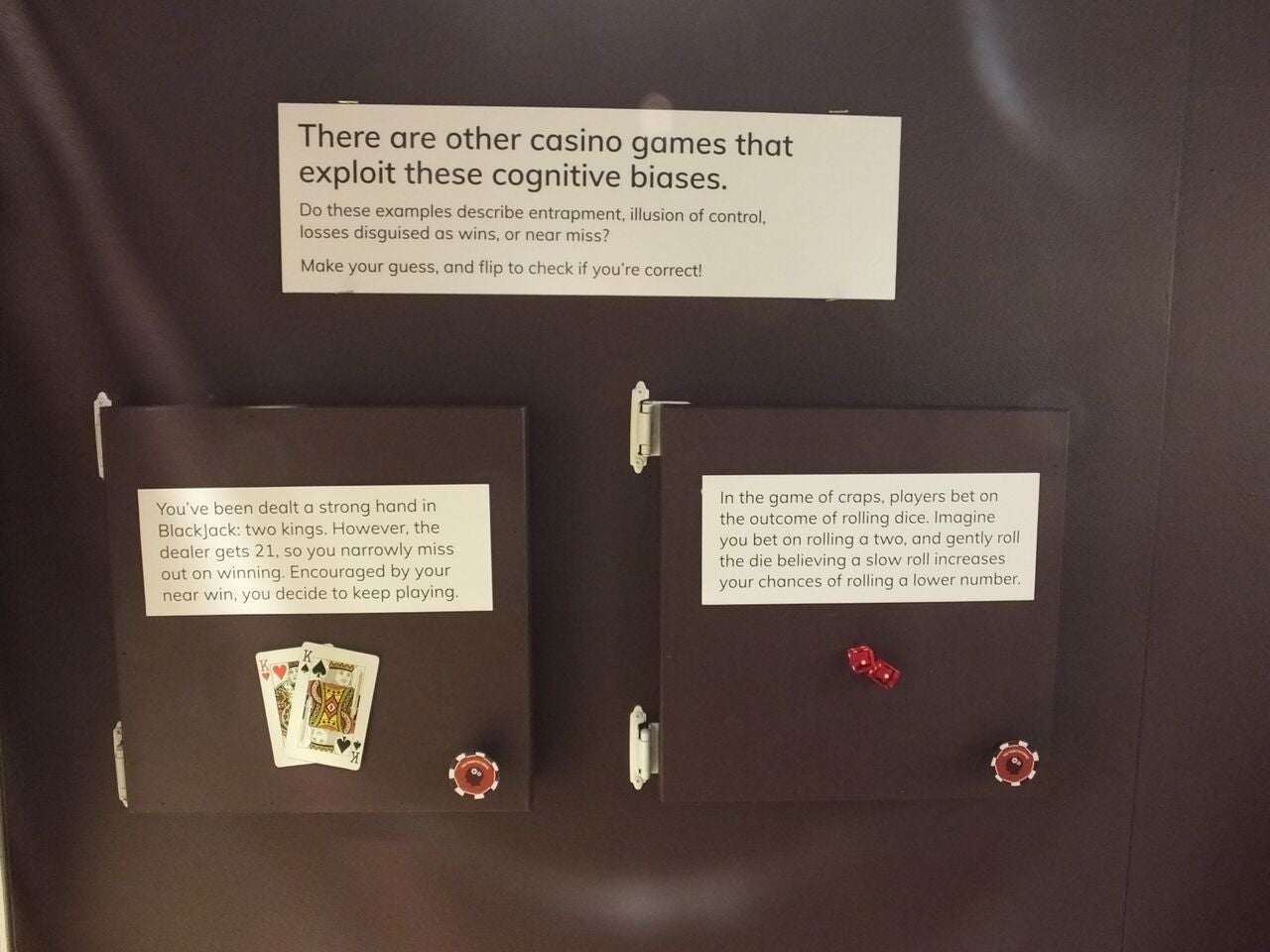 Cognitive Casino exhibit