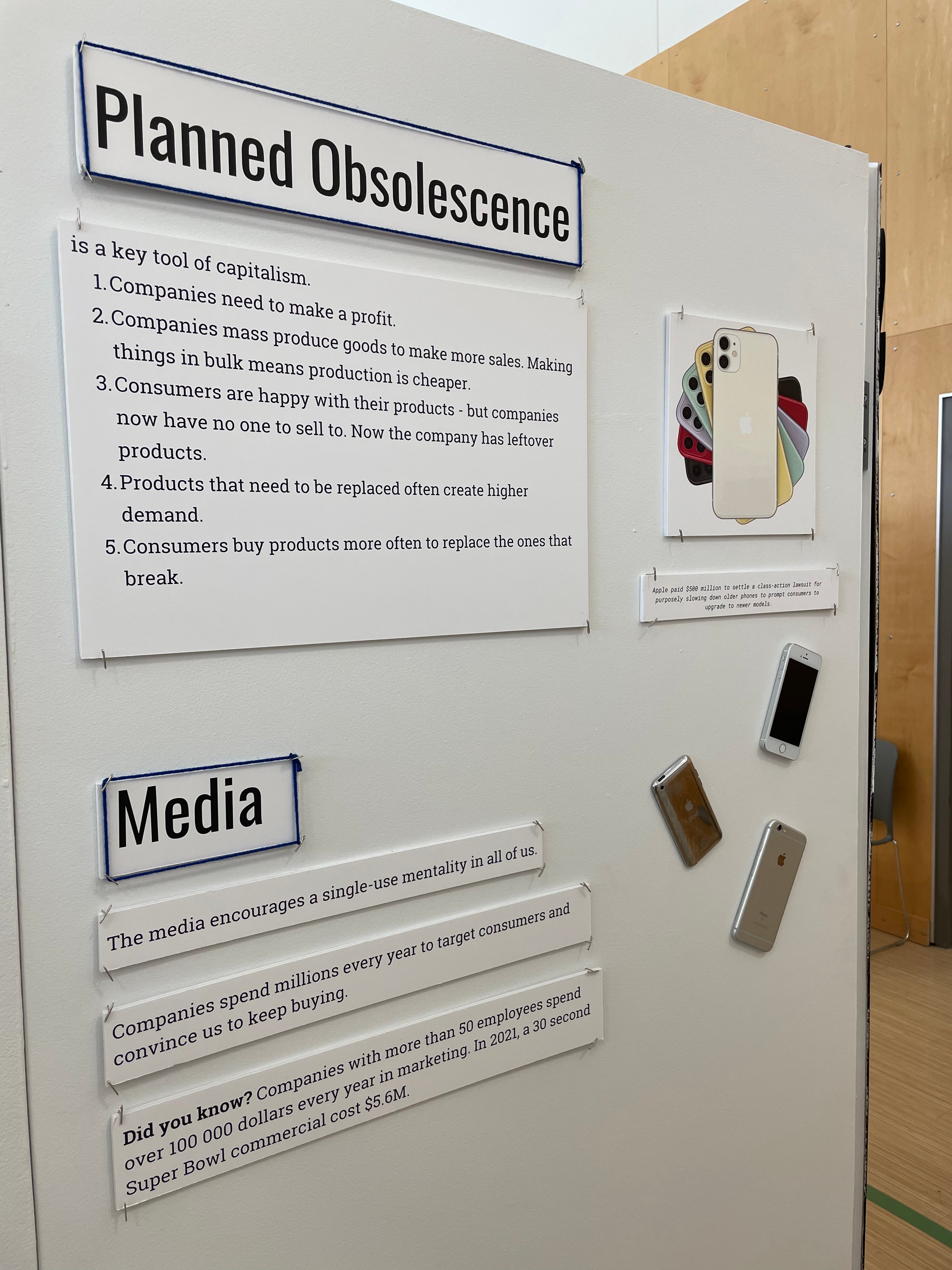 display about planned obsolescence