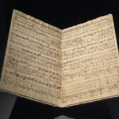 Bach's original manuscript at the Royal Danish Library