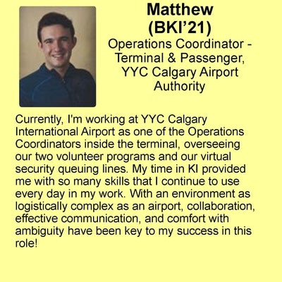 Matthew K profile Operations Coordinator - Terminal & Passenger, YYC Calgary Airport Authority