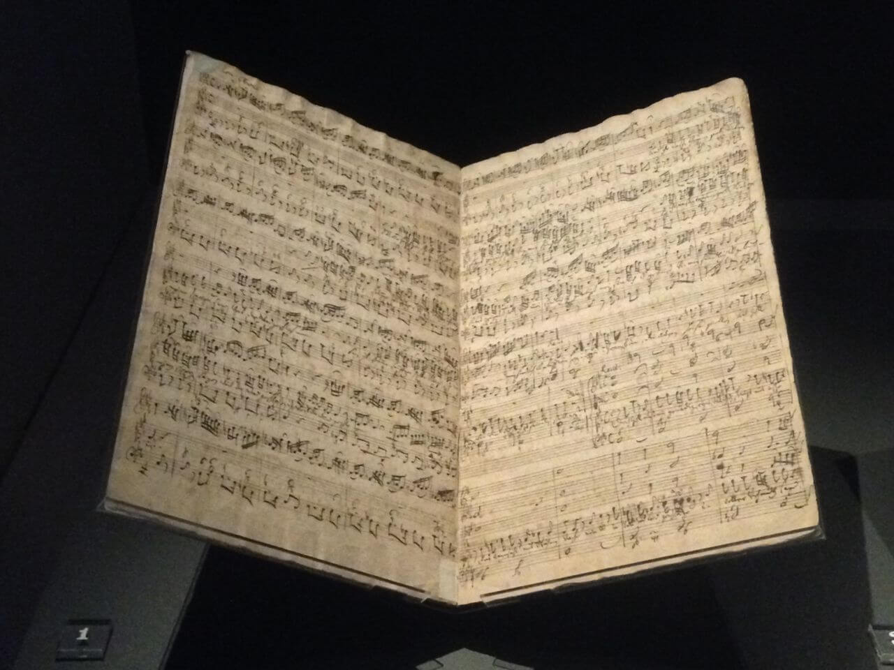Bach's original manuscript at the Royal Danish Library