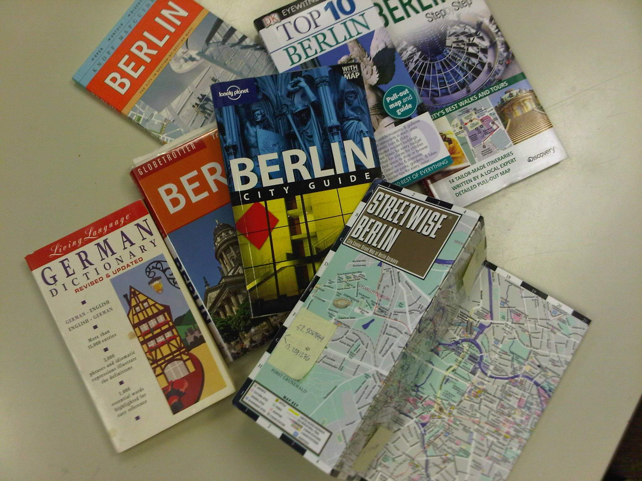 Berlin guide books and maps