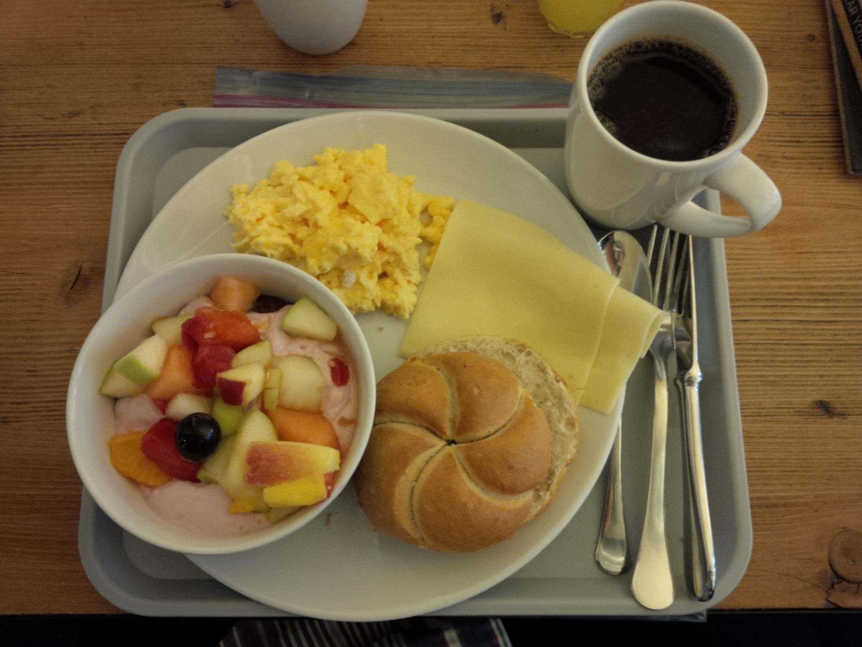 Hostel breakfast