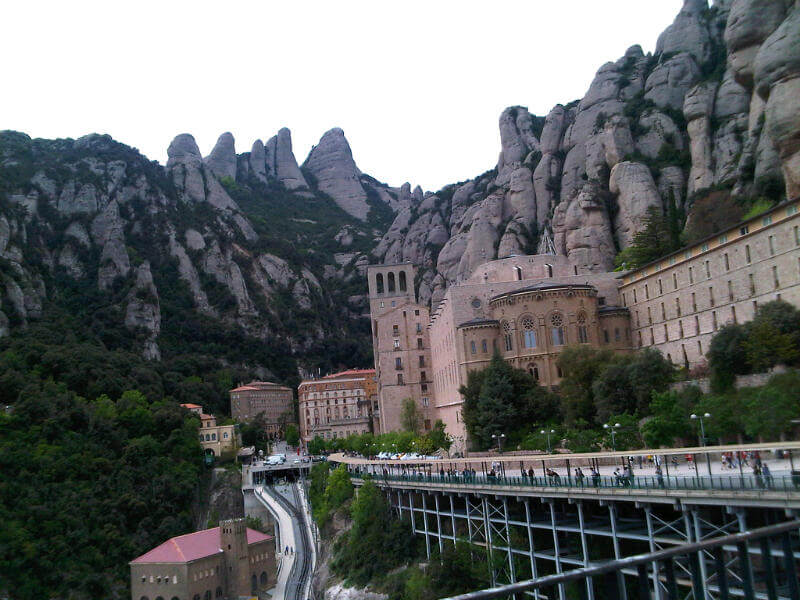 View of Montserrat Monastery