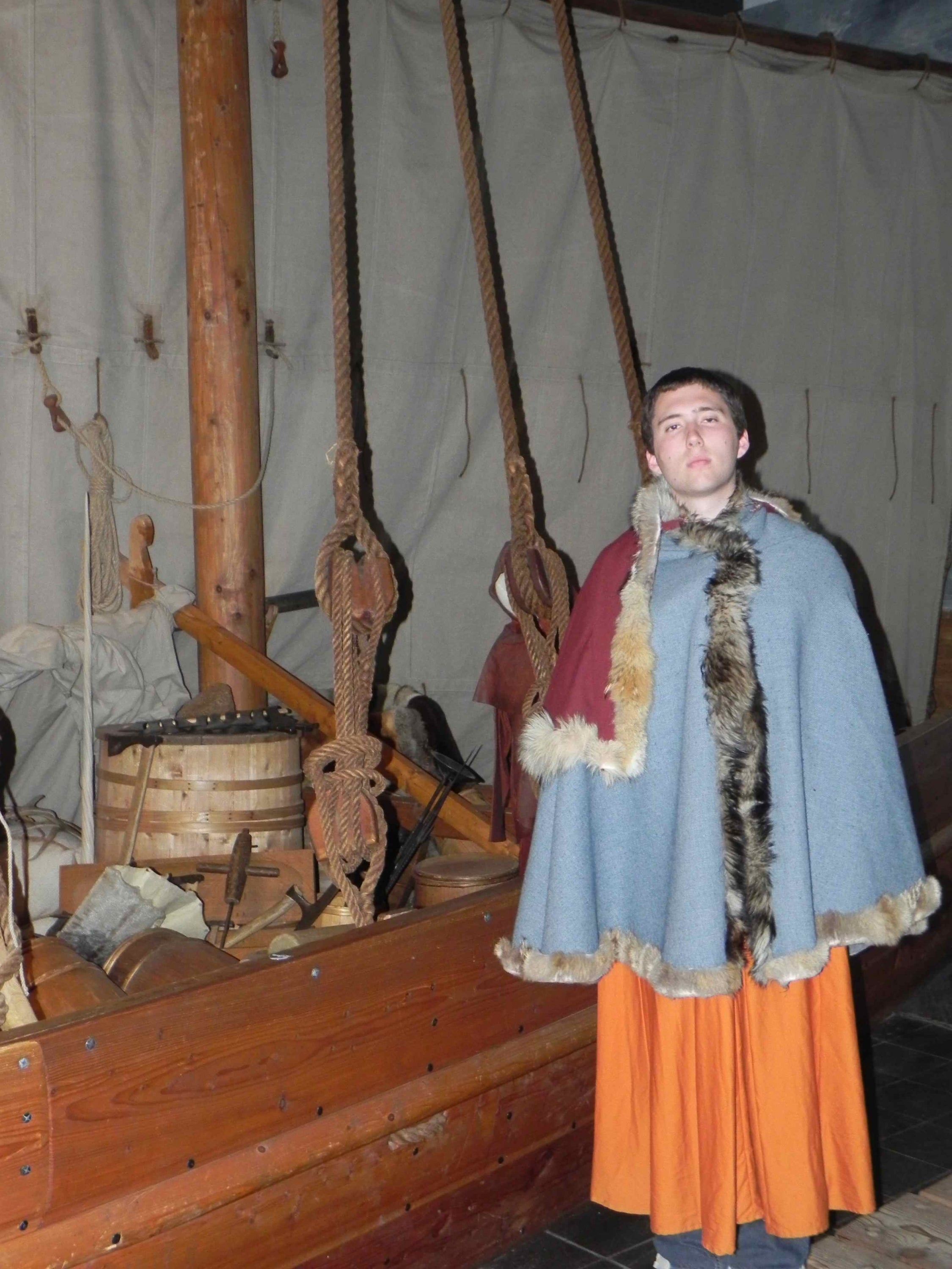 Student in viking costume