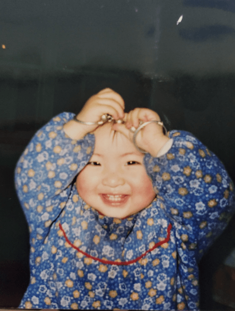 Childhood photo of Joanna Xiong