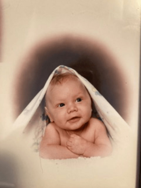 Childhood photo of Jordan Hunsberger