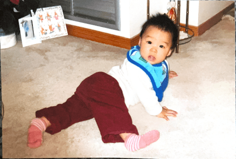 Childhood photo of Leah Wong