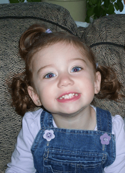 Childhood photo of Natasha Brooks