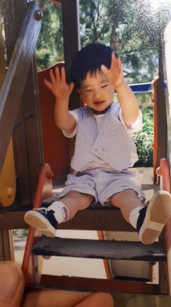 Childhood photo of Brian Kim